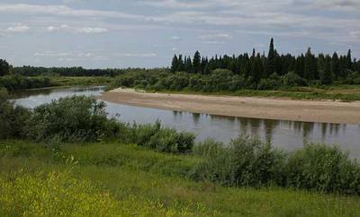 На реке Яя в Томской области